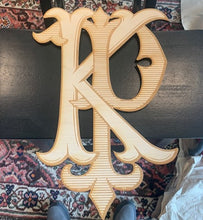 Two Letter Kensington Monogram Wooden Sign