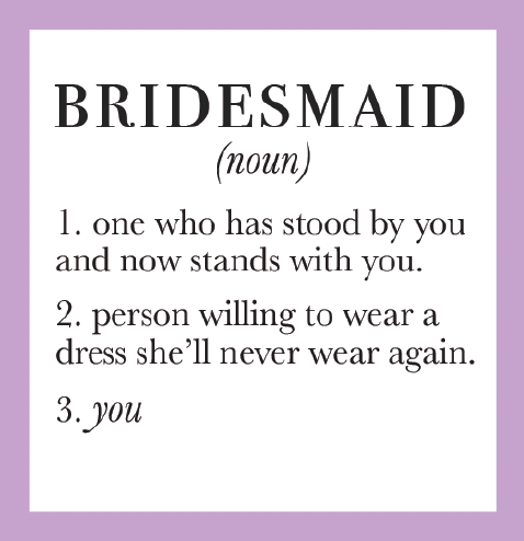 Bridesmaid Candle – Frill Seekers Gifts