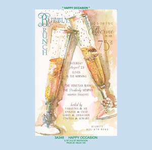 "Happy Occasion" Champagne Party Invitation