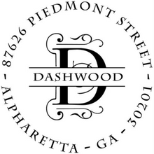 Dashwood Family Name Round Self-Inking Stamper or Embosser
