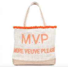 MVP Veuve Please Beaded PomPom Design Your Own Tote Bag
