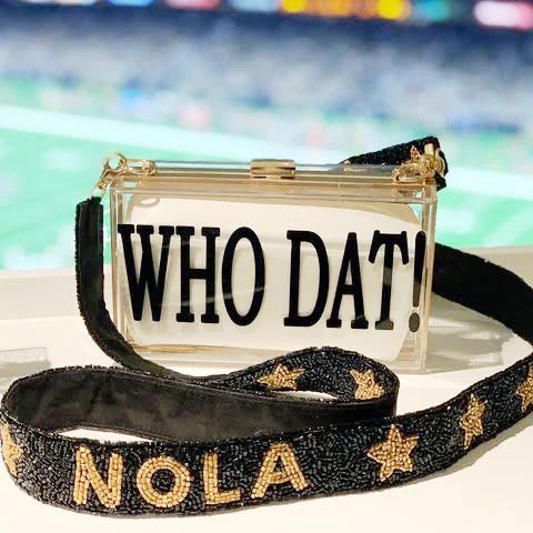 College Beaded Handbag Purse Strap Frill Seekers Gifts