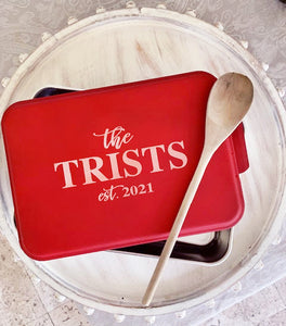 Personalized Pan /Casserole Container