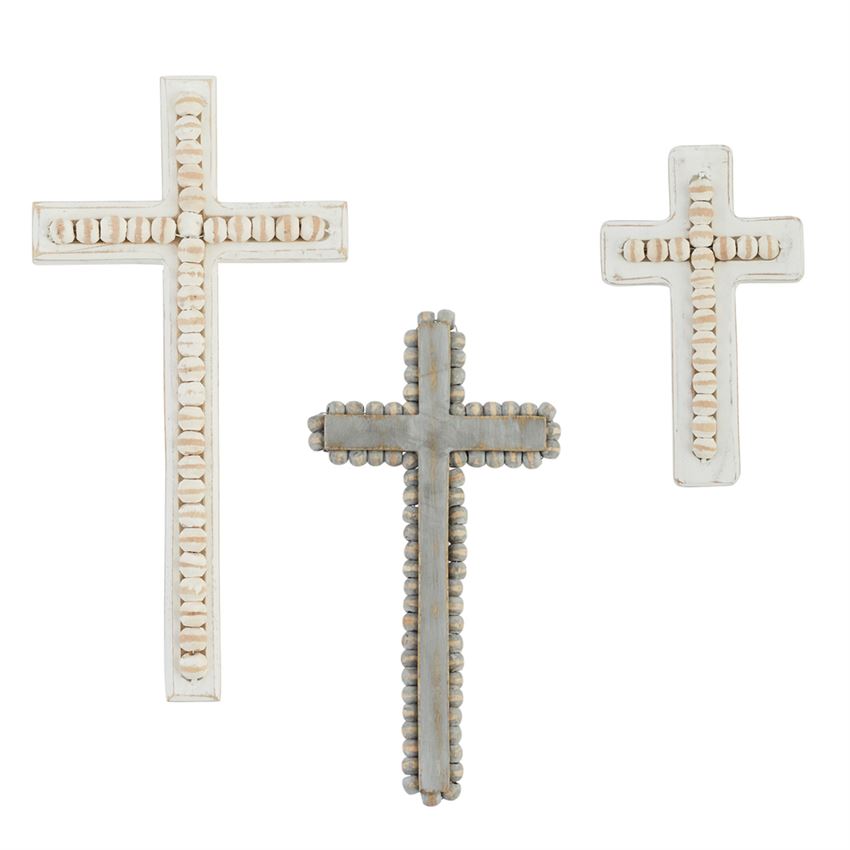 Beaded Wood Crosses