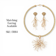 Seacrest Coral Flower Collar Necklace | Handmade Statement Jewelry