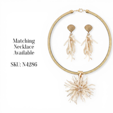 Coastal White Coral Seashell Earrings | Handmade Statement Jewelry