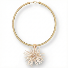 Seacrest Coral Flower Collar Necklace | Handmade Statement Jewelry