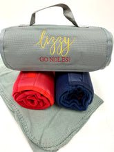 Roll Up and Go Travel Fleece Blanket