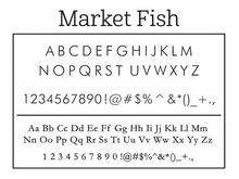 Fish Market Return Address Round Self-Inking Stamper or Embosser