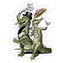 Second Line Alligator Mardi Gras Gator Door Decor