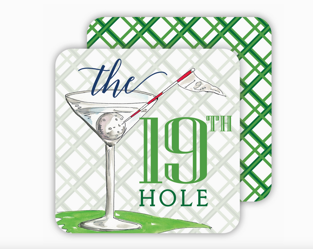 The 19th Hole Paper Coaster Set