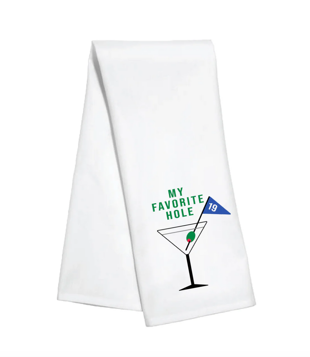 My Favorite Hole 19 Tea Towel