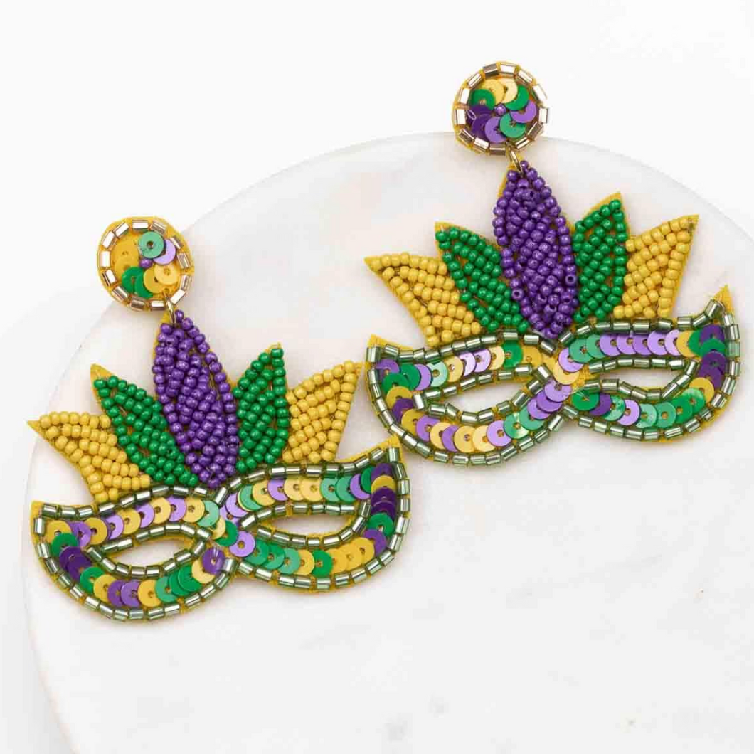 Masquerade Beaded Earrings
