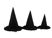 Halloween 3 sizes of Light Up Witch Hats