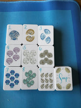 Mini Mahj Beach Edition Theme Mahjong Tiles with FREE Drawstring Bag