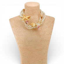 Ann Elizabeth Starfish & Shell Pearl Necklace | Statement Jewelry