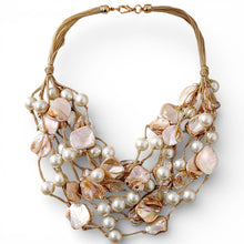 The Seagrove Shell & Pearl Necklace | Handmade Statement Jewelry