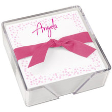 Effervescent Personalized Memo Note Square White with Holder