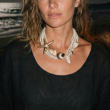 Ann Elizabeth Starfish & Shell Pearl Necklace | Statement Jewelry