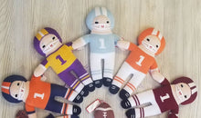 Football Player Toy Knit Doll Rattle