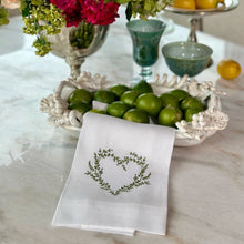 Heart Linen Tea Towel