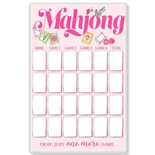 Mahjong Score Note Pad