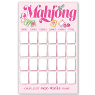 Mahjong Score Note Pad