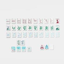 Mini Mahj Snow Ski Edition Theme Mahjong Tiles with FREE Drawstring Bag