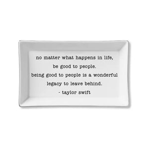 Taylor Swift Quote Trinket Tray