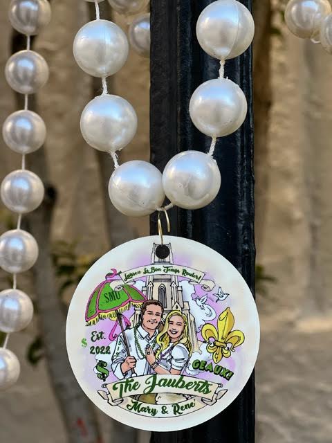 Custom Mardi Gras Beads Necklaces with Medallions – Frill Seekers Gifts