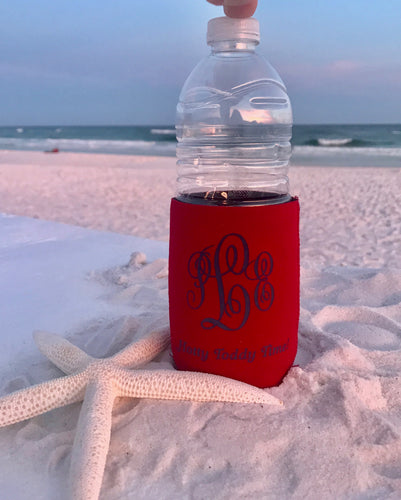 Personal Monogram & One Line of Text Neoprene Koozies