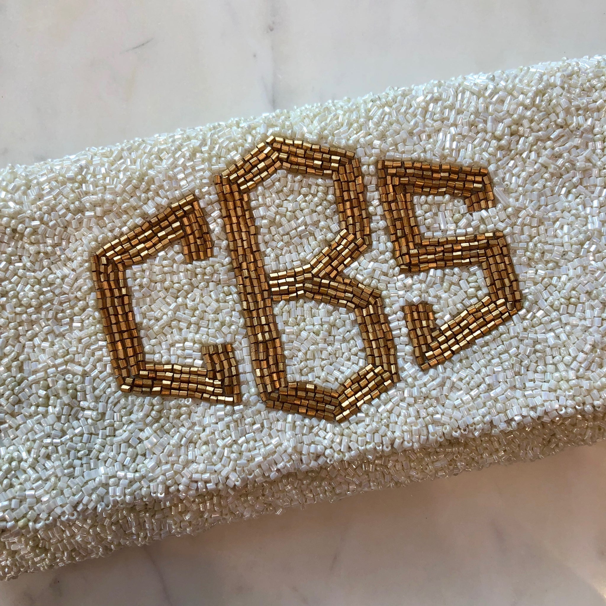 Beaded personalized clutch sale