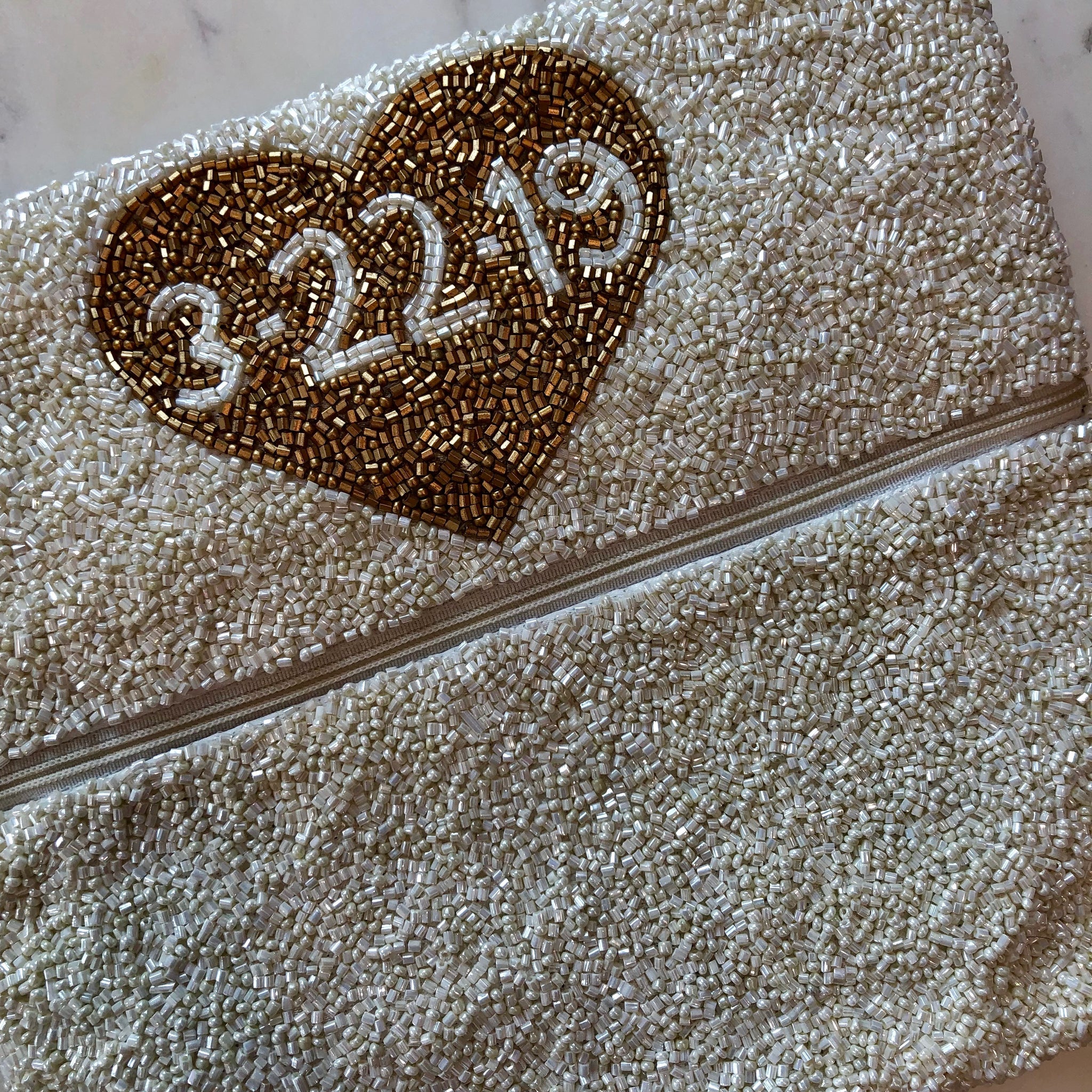 Beaded Monogram Name Wedding Handbag Frill Seekers Gifts