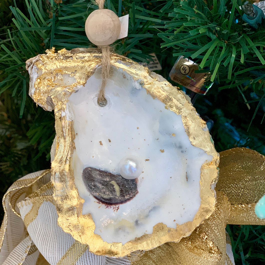 Oyster and Pearl Ornament