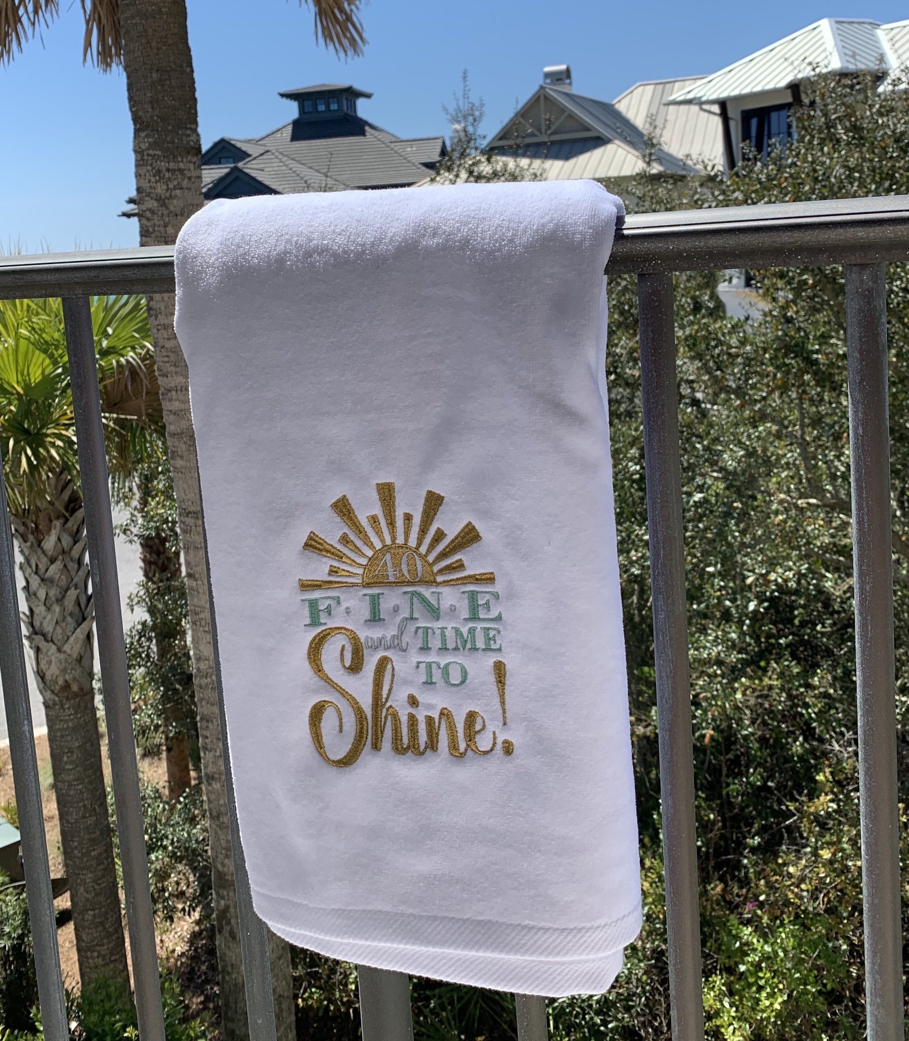 Custom discount design towels