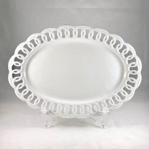 Porcelain Oval Openwork Platter