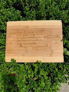 Create Your Own Family Recipe Charcuterie Wooden Cutting Board
