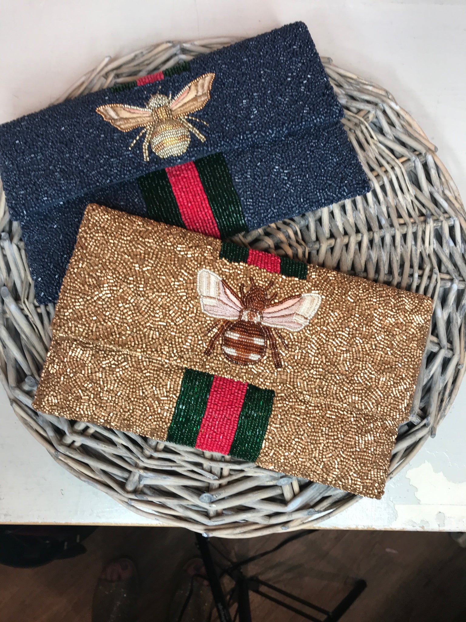 Gucci Inspired Beaded Bee Clutch Frill Seekers Gifts