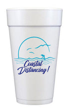 Coastal Distancing Foam Cups, 20oz