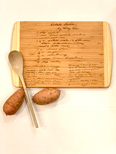 Create Your Own Family Recipe Charcuterie Wooden Cutting Board