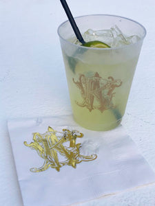Add Your Custom Monogram to Our 3-Ply Beverage Napkins