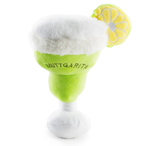 Muttgarita Lime Plush Dog Pet Squeak Toy