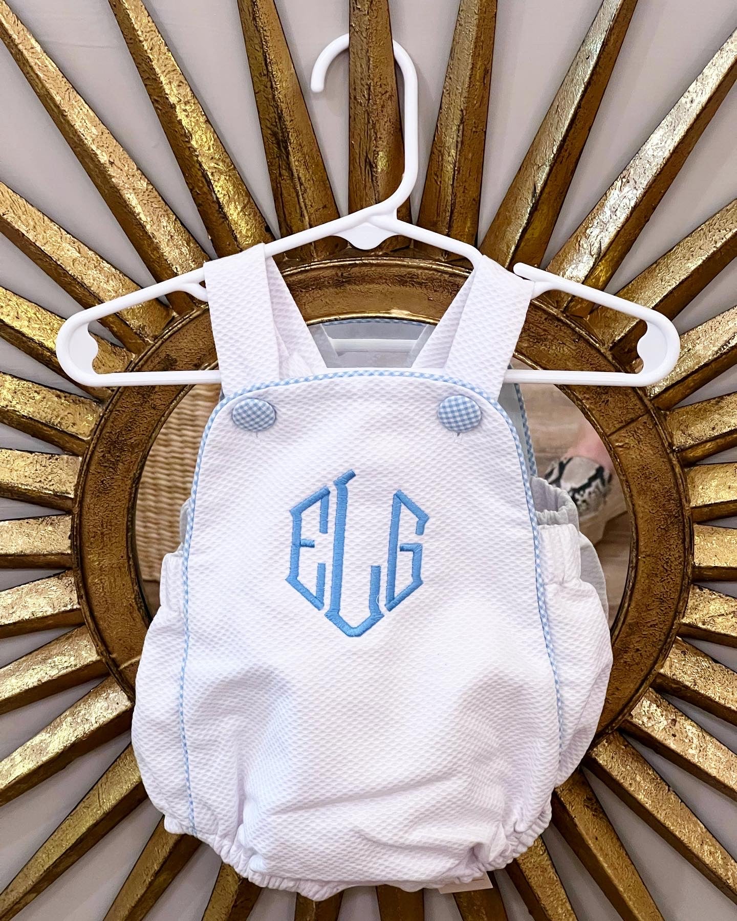 Oh Boy Monogram Bubble Baby Outfit – Frill Seekers Gifts