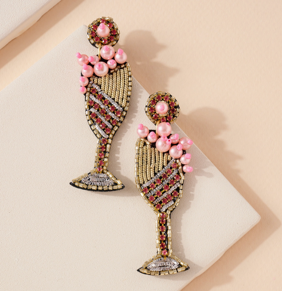 Glass bead earrings online