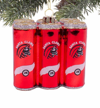 White Claw Santa Claws Christmas Ornament