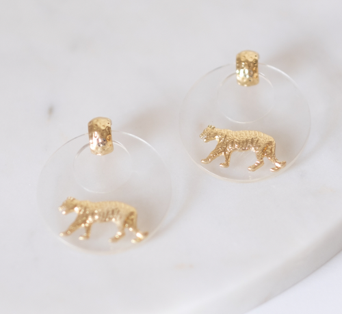 Easy Tiger Acrylic Earrings