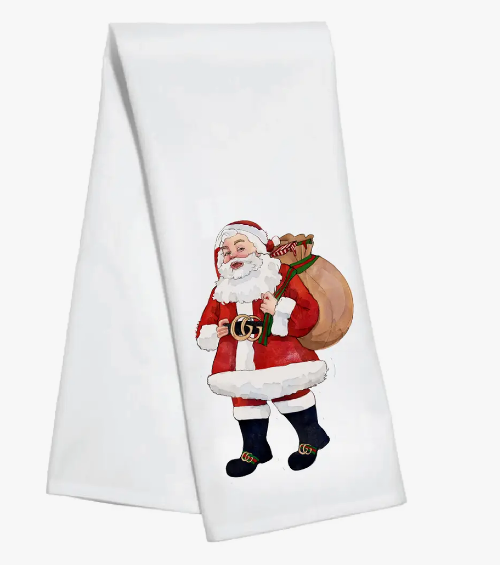 Chic Santa Tea Towel