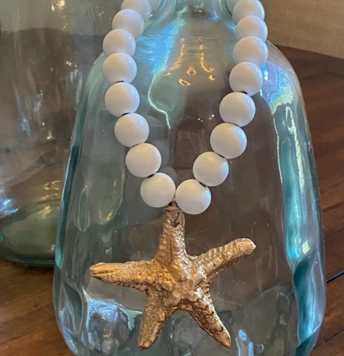 Golden Starfish Beach Blessing Beads