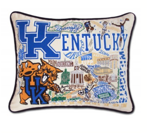 Kentucky Hand-Embroidered Pillow