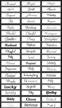 Water Bottle Labels